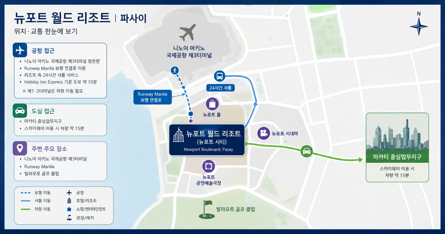 2-뉴포트 월드 리조트 위치와 이동 정보