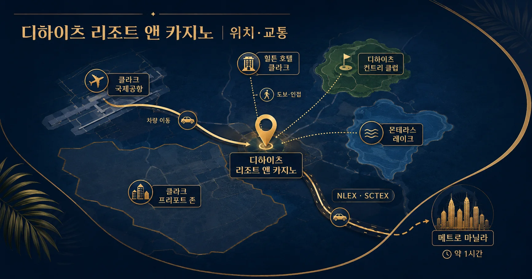 2-디하이츠 리조트 앤 카지노 위치와 이동 정보