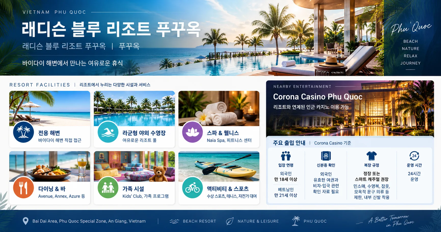 3-래디슨 블루 리조트 푸꾸옥 시설과 출입 확인사항