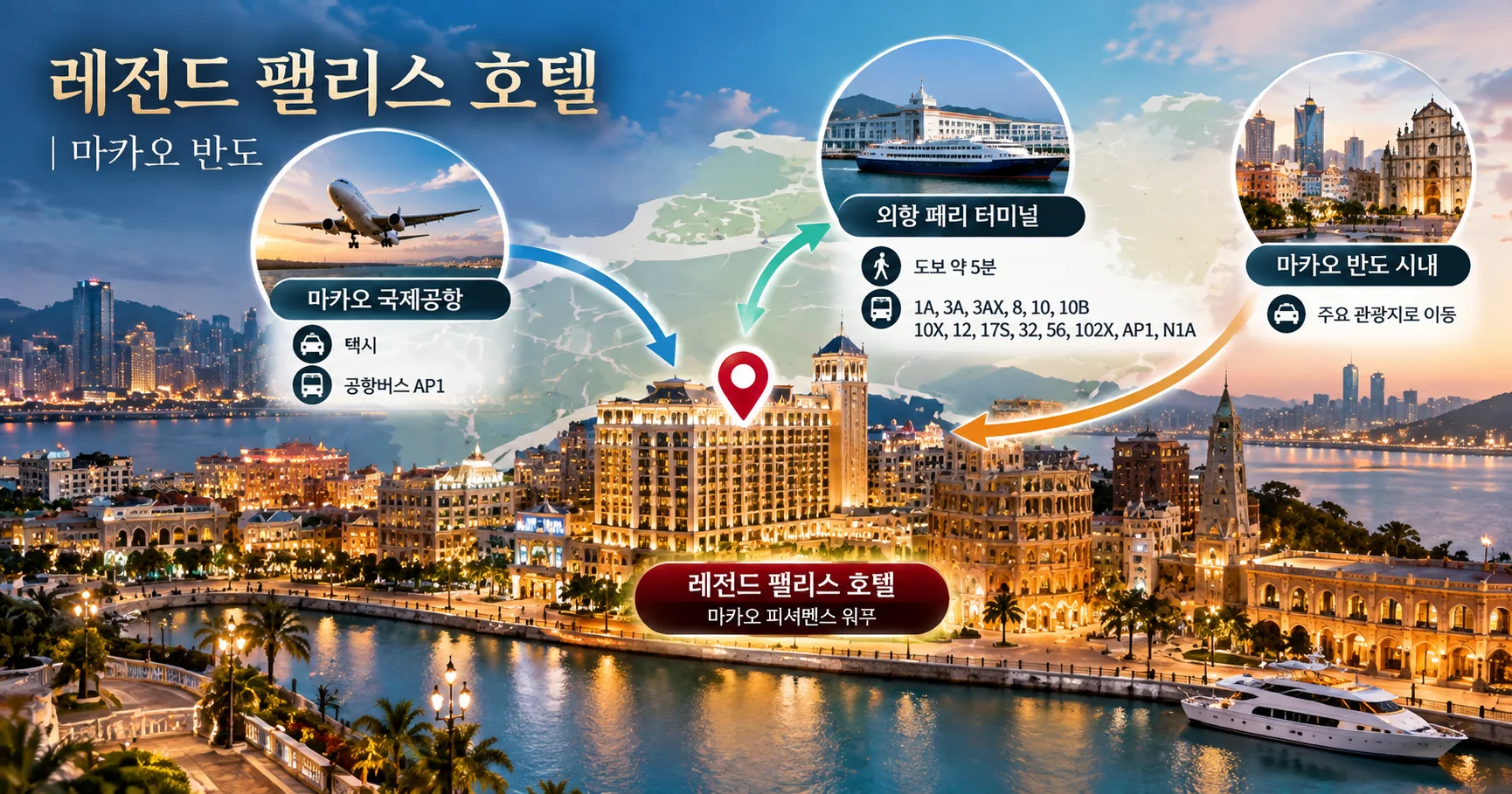 2-레전드 팰리스 호텔 위치와 이동 정보