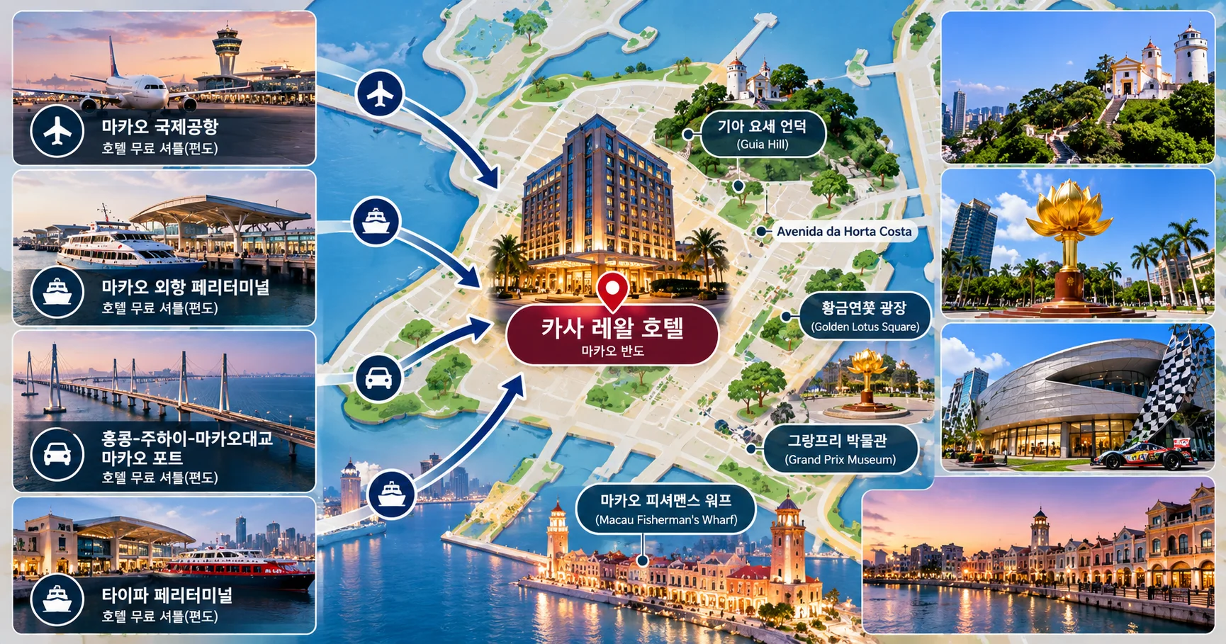 2-카사 레알 호텔 위치와 이동 정보