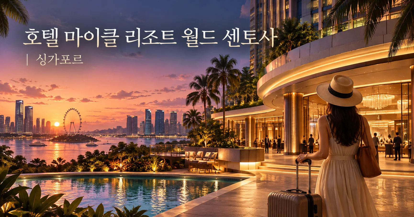 1-호텔 마이클 리조트 월드 센토사 싱가포르 여행 대표 카드