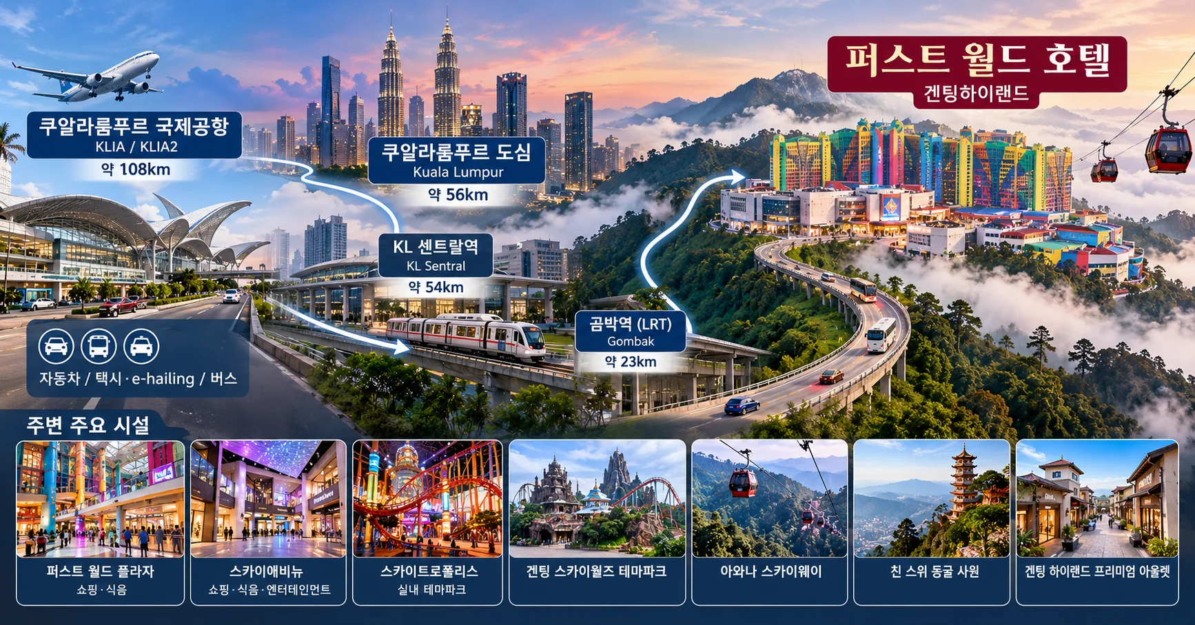 2-퍼스트 월드 호텔 위치와 이동 정보