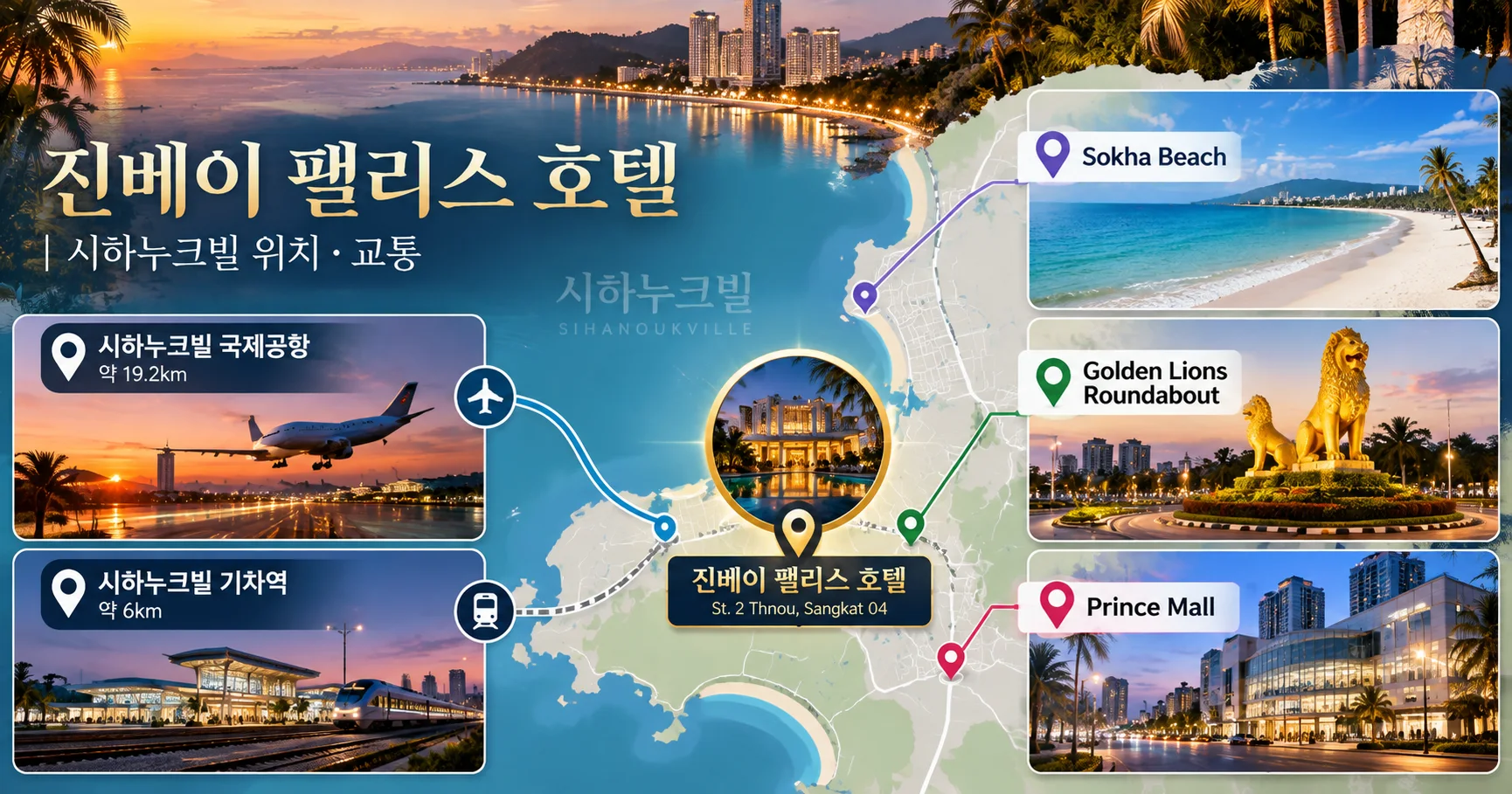 2-진베이 팰리스 호텔 위치와 이동 정보