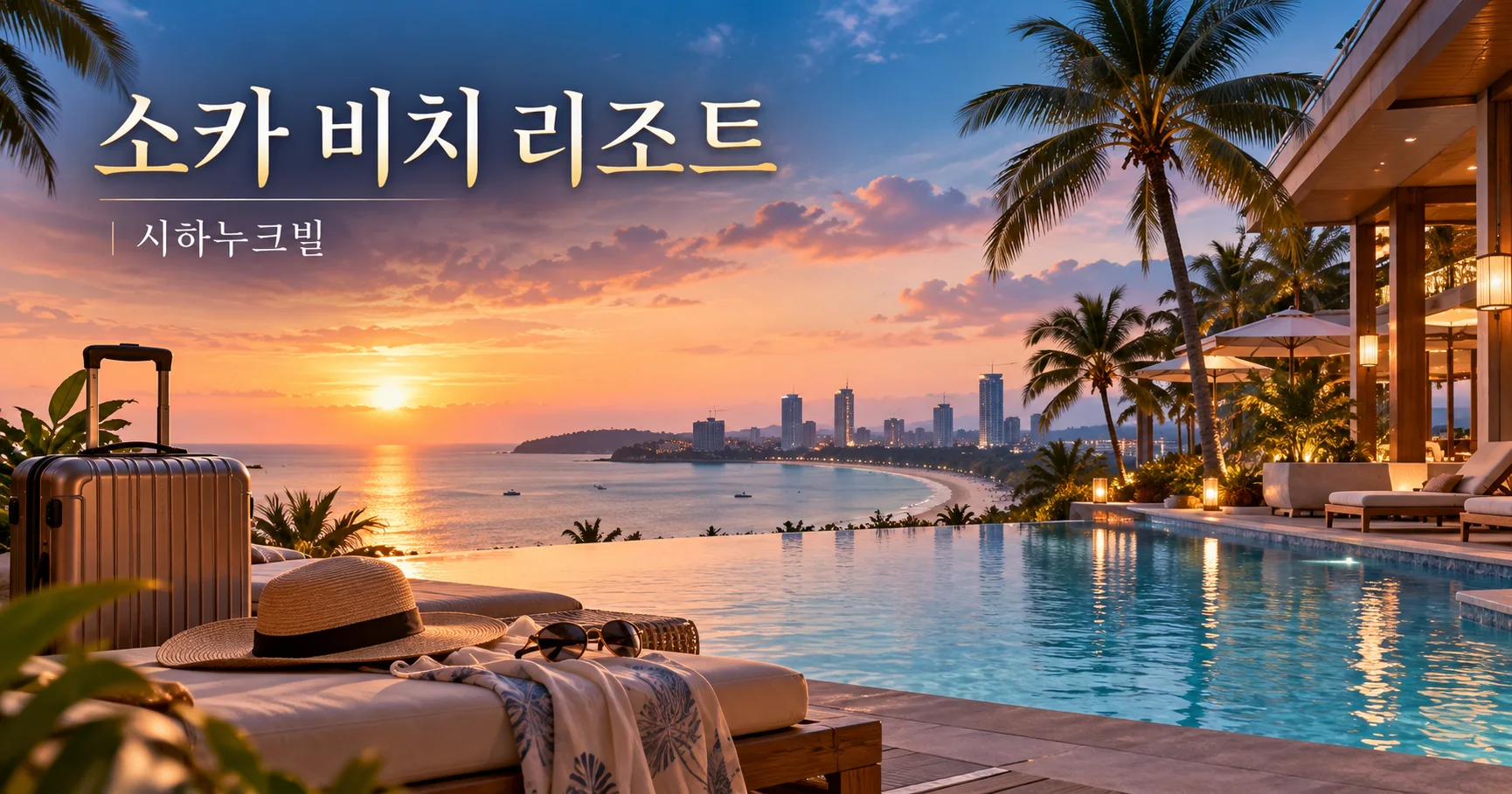 1-소카 비치 리조트 시하누크빌 해변 휴양 대표 카드