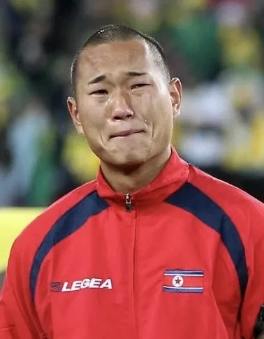 북한 축구 선수 정대세의 눈물