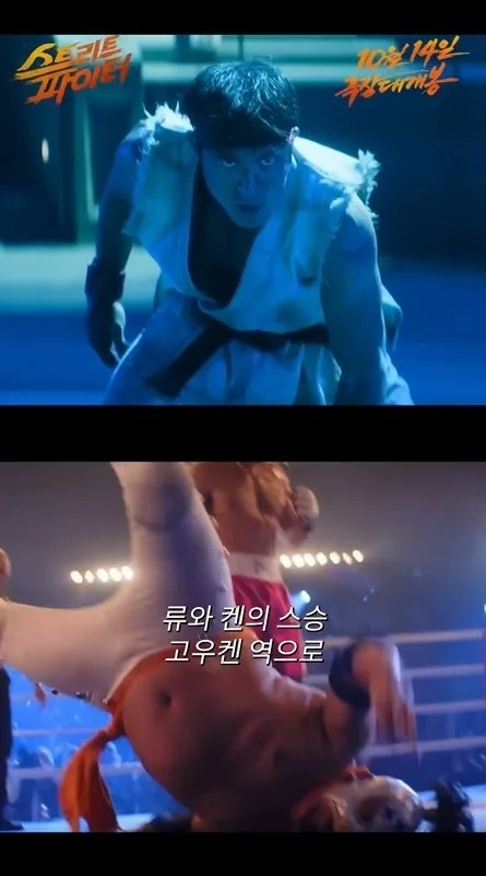 스트리트 파이터의 전투 장면