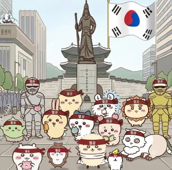 귀여운 캐릭터들이 모인 대회 현장