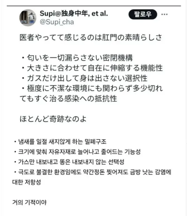 항문의 기능 설명 이미지