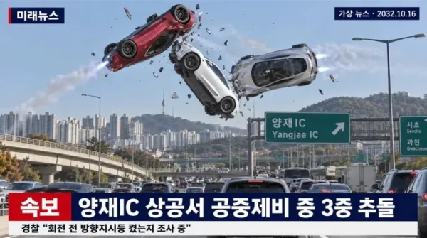 차량 충돌 장면